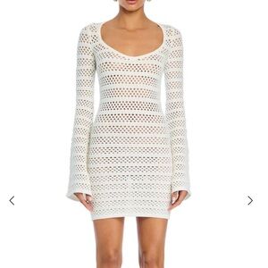 Seroya Sophie White Crochet knit Dress XS